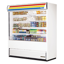 True White Vinyl Exterior Vertical Air Curtain Merchandiser 72"W