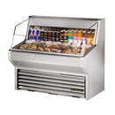 True Stainless Steel Self-Contained Horizontal Air Curtain Merchandiser 48"W
