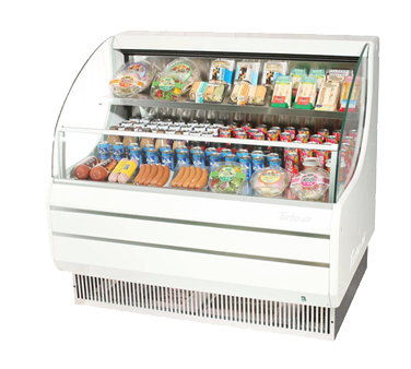 Turbo Air 9.81 Cubic Feet White Open Merchandiser