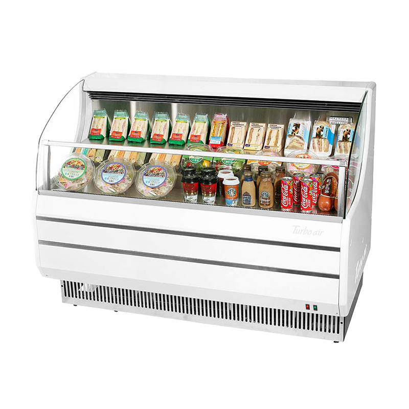 Turbo Air 8.9 Cubic Feet White Horizontal Open Merchandiser