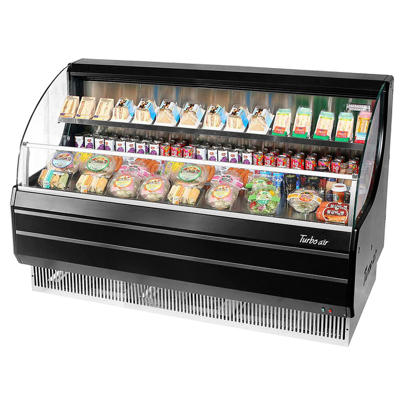 Turbo Air 12.3 Cubic Feet Black Open Merchandiser