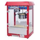 Showtime Popcorn Machine Red Countertop Glass Side Panels & Stainless Steel