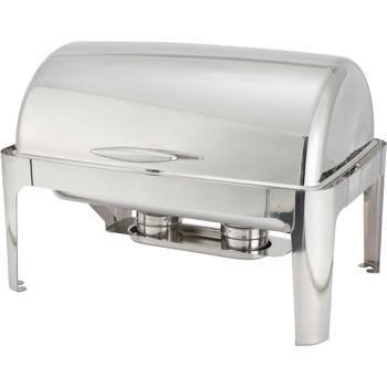 Winco 601 8 Qt Full Size Roll Top Chafer