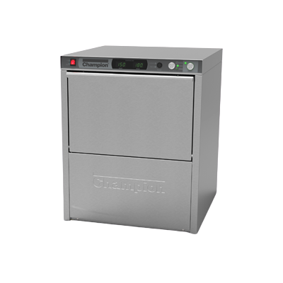 Champion Dishwasher Undercounter 24"W x 26-3/4"D x 29-7/8"H (ADA Compliant) High-Temp 30 Racks/Hr Stainless Steel