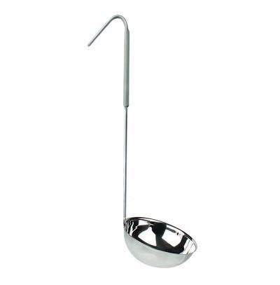 Thunder Group SLOL208 12 Oz, One Piece Color Coded Ladle, Grey Handle, S/S