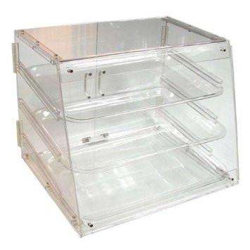 Winco ADC-3 Acrylic 3-Tier Countertop Pastry Display Case