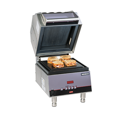 Nemco Panini Sandwich Press  10-1/2" x 10-1/2" Non-Stick Aluminum