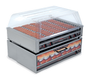 Nemco Roll-A-Grill Aluminum and Stainless Steel Construction Hot Dog Grill With 16 Chrome Rollers and 75 Hot Dog Capacity
