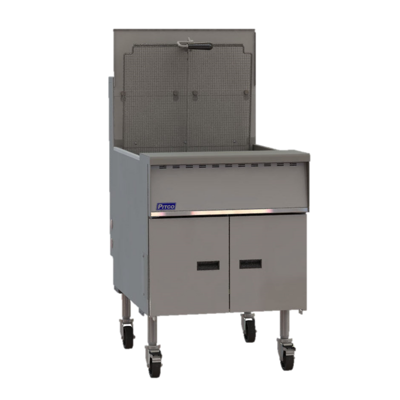 Pitco MEGAFRY High Efficiency Gas Floor Fryer 24" X 24" Fry Area 140-150 lb. Oil Capacity