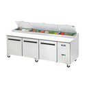 Arctic Air Pizza Prep Table 94"W Three-Section 31 cu. ft. Stainless Steel