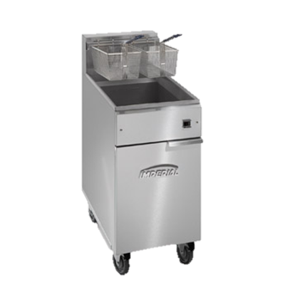 Imperial 50 lb. Capacity Stainless Steel 15.5" Wide Electric Floor Model Fryer