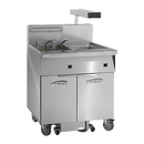 Imperial Stainless Steel Five Battery Electronic Thermostat 93" Wide Open Pot Gas Fryer