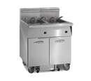Imperial Stainless Steel Four Battery Computer Controls Built-In Space Saver Filter System 62" Wide Electric Fryer