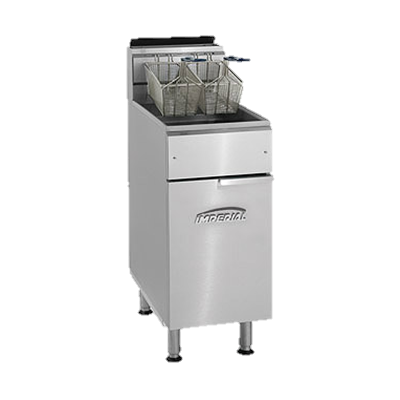 Imperial Stainless Steel 50 lb. Capacity 15.5" Wide Gas Floor Model Fryer