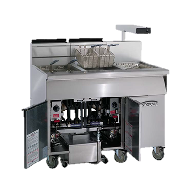 Imperial Stainless Steel 39" Wide Gas Floor Model Fryer