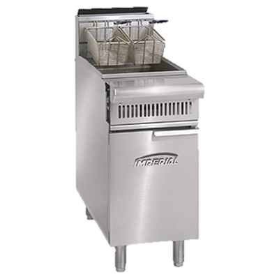 Imperial Stainless Steel 19.5" Wide Heavy Duty Range Match Gas Fryer