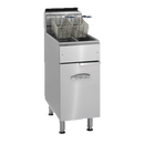 Imperial Stainless Steel 15.5" Wide Split Pot Gas Fryer