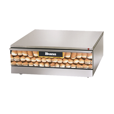 Star Grill-Max® Hot Dog Bun Warmer Capacity 48 Buns Stainless Steel