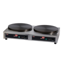 Hatco Heavy Duty Crepe Maker Dual 15-3/4" Ø Cast Iron Griddles Rectangular Stainless Steel Frame