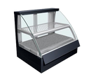 Hatco Flav-R-Savor® Countertop Curved Glass Heated Display Case 34.48"W Double Shelf Stainless Steel