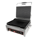 Grindmaster Cecilware Sandwich/Panini Grill Single 14"W Grooved Surface Stainless Steel