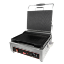 Grindmaster Cecilware Sandwich/Panini Grill Single 9-5/8"W Grooved Surface Stainless Steel