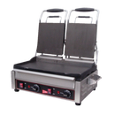 Grindmaster Cecilware Sandwich/Panini Grill Double 7-1/4"W Smooth Surface Grill Stainless Steel