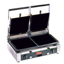 Grindmaster Cecilware Sandwich/Panini Grill Double 19-3/4"W Smooth Surface Stainless Steel