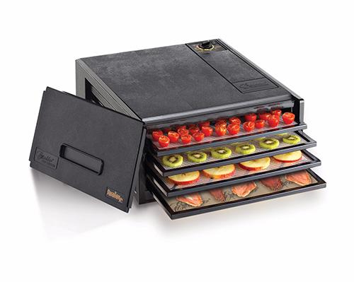 Excalibur 4-tray, No Timer, Black, Solid Door
