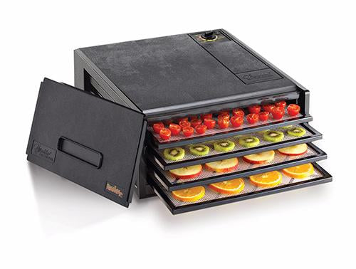 Excalibur 4-tray, No Timer, Black, Solid Door