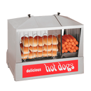 Star Hot Dog Steamer with Juice Tray 130 Hot Dog Capacity & 40 Buns 6 Qt. Water Capacity
