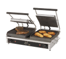 Star Two-Sided Electric Sandwich Grill 20" Wide Cooking Surface Smooth/Grooved Iron Grill Plates
