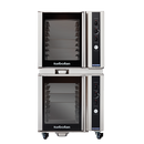 Moffat Electric Stainless Steel Double Stacked Heated Holding Cabinet with (16) Pan Capacity and Mechanical Thermostat