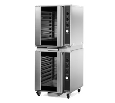 Moffat Electric Stainless Steel Double Stacked Heated Holding Cabinet with (8) Full Size Pan Capacity