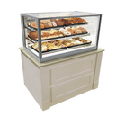 Federal Industries Non-Refrigerated Display Case, Counter Top Model, 60" W x 30" D x 34" H, Gray Textured Exterior
