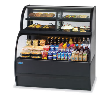 Federal Industries Specialty Display Convertible Merchandiser, 77"W x 34"D x 52”H, Black Exterior