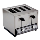 Toastmaster 4-Slice Hybrid Toaster 150/190 Slices/Hour Capacity 13.38"D x 11.44"W x 9.19"H Stainless Steel With Removable Crumb Tray