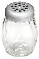 Tablecraft 6 Oz Cheese Shaker Perforated Plastic Top