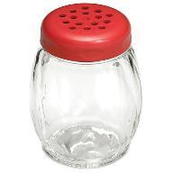 Tablecraft 6 Oz Cheese Shaker Perforated Plastic Top