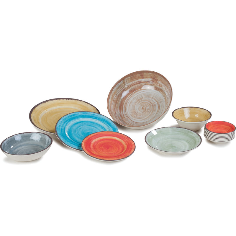 Carlisle Mingle 5400618 Smoke Melamine Round Charger 12.5"