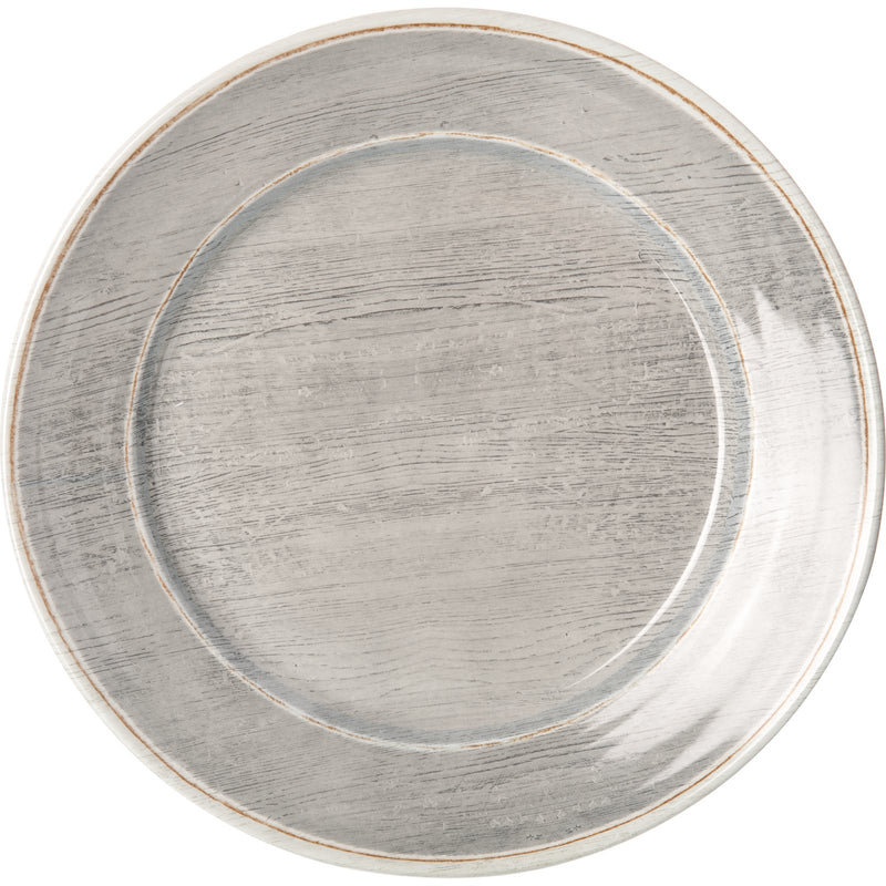 Carlisle Grove 6400418 Smoke Melamine Round Charger 12.5"