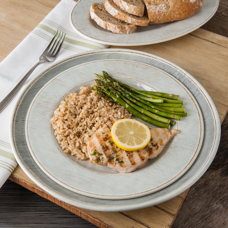 Carlisle Grove 6400418 Smoke Melamine Round Charger 12.5"