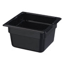 Carlisle 1050103 1/6 Size 4" Deep Black Food Pan