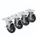 Krowne 28-111S 5" Plate Casters With Brake
