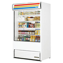 True One Section One Glass Door 48" Wide Vertical Air Curtain Merchandiser