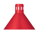 Hatco 8.5"H x 10.5" Diameter Shade Decorative Heat Lamp Bright Nickel Lower Switch