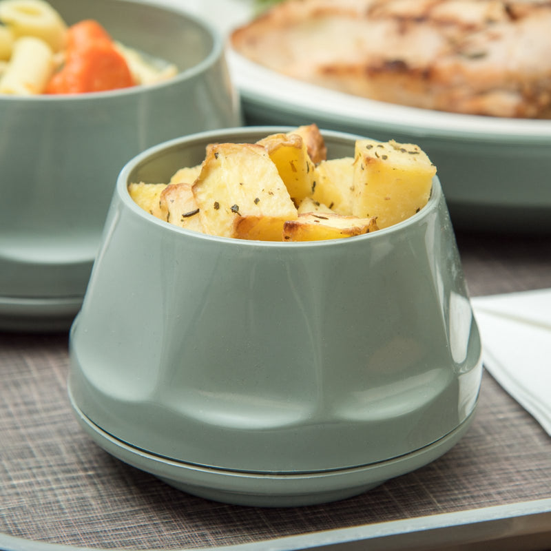 Carlisle Dinex DX420084 Heritage Sage Stackable Bowl, Insulated 9 oz.