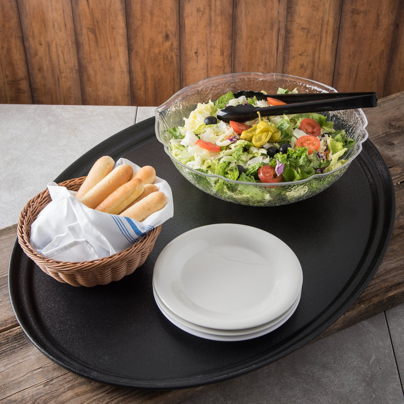 31" Black Oval Griptite Tray (3100GR-004)