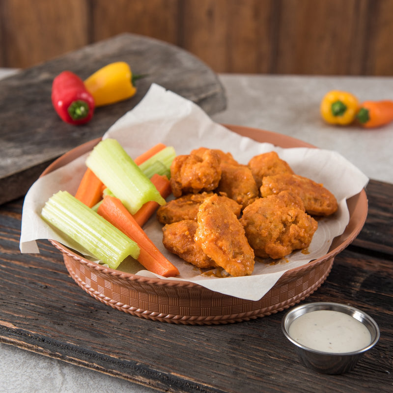 Carlisle WeaveWear 652731 Round Brown Plastic Serving Basket 10-3/8"