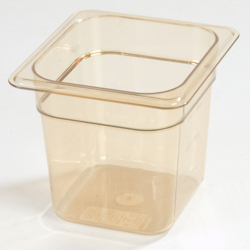 Carlisle 3088513 1/6 Size Pan 6"D High Heat Amber
